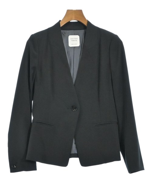 UNITED TOKYO(ユナイテッドトウキョウ)ノーカラージャケット 黒 サイズ:F/2200662664017