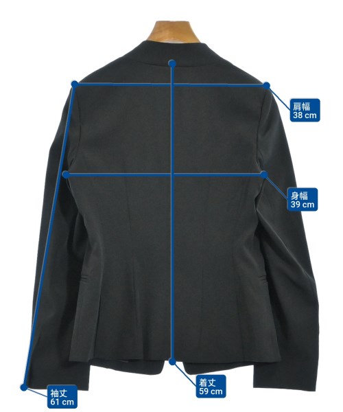 UNITED TOKYO（ユナイテッドトウキョウ）ノーカラージャケット 黒 サイズ:F レディース/2200662664017