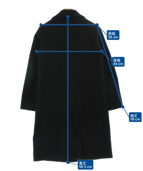 UNITED TOKYO（ユナイテッドトウキョウ）チェスターコート 黒 サイズ:1(S位) レディース/2200666759016