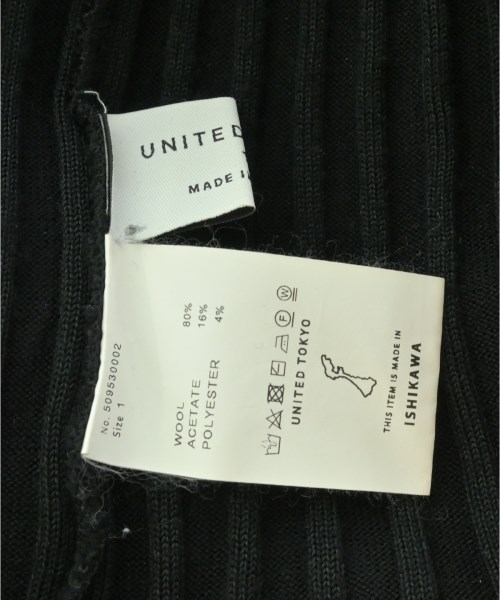 UNITED TOKYO（ユナイテッドトウキョウ）ニット・セーター 黒 サイズ:1(S位) レディース/2200738293011