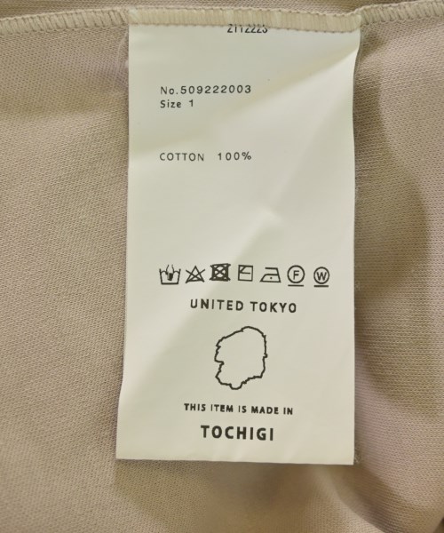 UNITED TOKYO（ユナイテッドトウキョウ）Tシャツ・カットソー ベージュ サイズ:1(S位) レディース/2200721824086