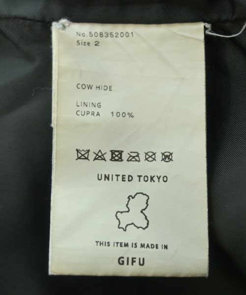 UNITED TOKYO（ユナイテッドトウキョウ）ライダース 黒 サイズ:2(M位) レディース/2200721861012