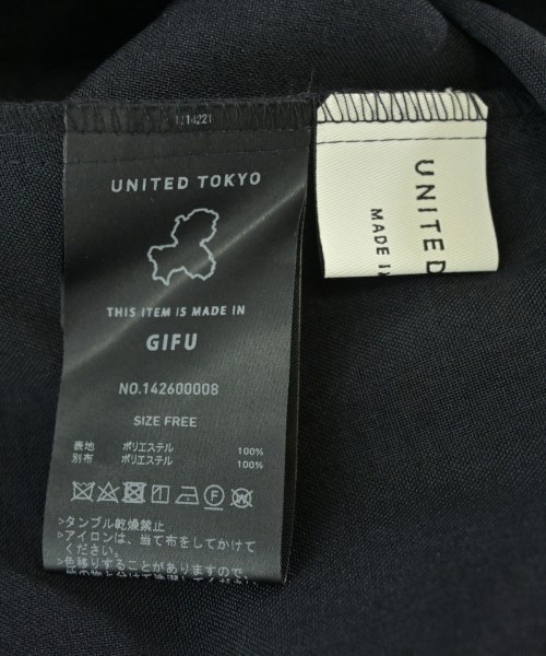 UNITED TOKYO（ユナイテッドトウキョウ）ブラウス 紺 サイズ:F レディース/2200690125108