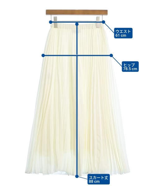BEATING HEART（ビーティングハート）ロング・マキシ丈スカート 白 サイズ:1(S位) レディース/2200622157085