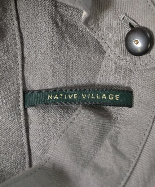 NATIVE VILLAGE（ネイティブヴィレッジ）シャツワンピース グレー サイズ:1(S位) レディース/2200652679014