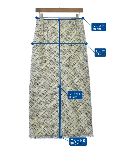 Mystrada（マイストラーダ）ロング・マキシ丈スカート 白 サイズ:38(M位) レディース/2200634552021