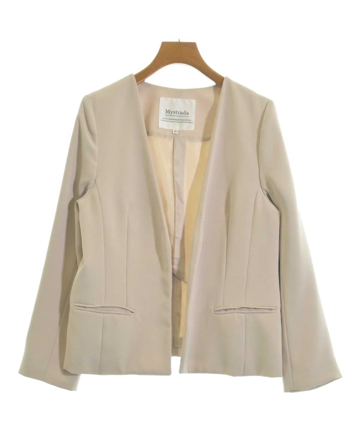 新品　マイストラーダ　ベージュ　ダウンジャケット 新品マイストラーダベージュダウンジャケット