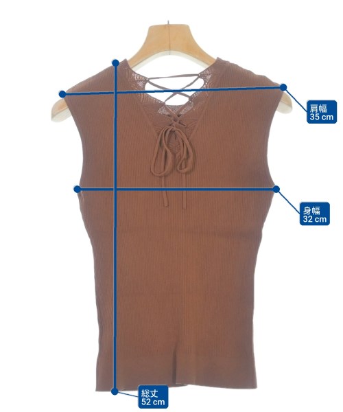 Mystrada（マイストラーダ）ニット・セーター 茶 サイズ:38(M位) レディース/2200618668038