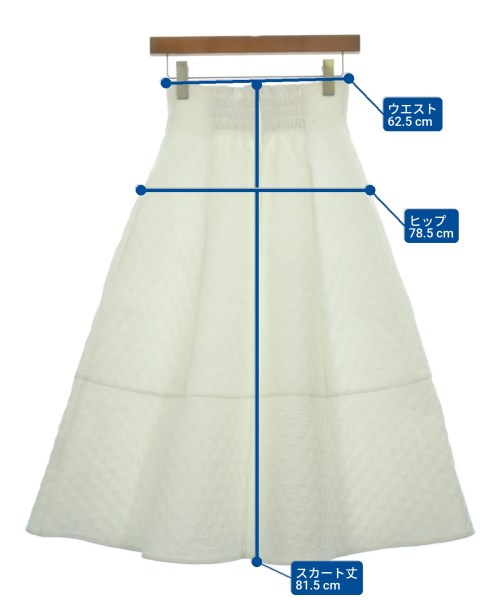 Mystrada（マイストラーダ）ロング・マキシ丈スカート 白 サイズ:34(XS位) レディース/2200619741068
