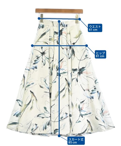 Mystrada（マイストラーダ）ロング・マキシ丈スカート 白 サイズ:34(XS位) レディース/2200668968010