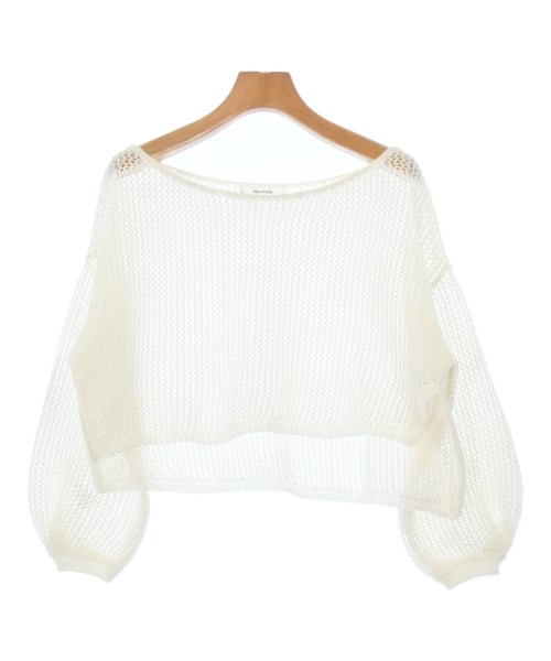 Mystrada(マイストラーダ)ニット・セーター 白 サイズ:38(M位)/2200676615104