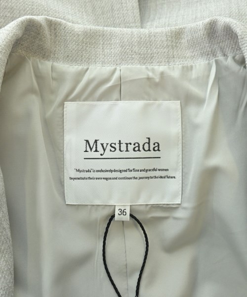 Mystrada（マイストラーダ）カジュアルジャケット グレー サイズ:36(S位) レディース/2200695966010