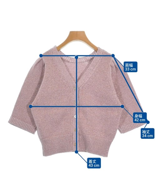 Mystrada（マイストラーダ）カーディガン ピンク サイズ:38(M位) レディース/2200652210156