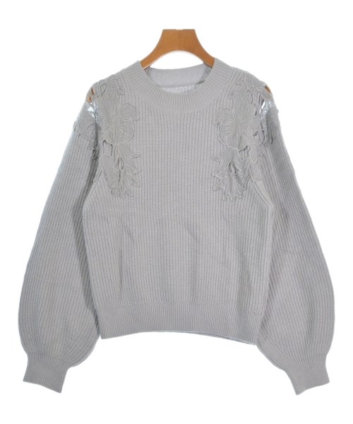 Mystrada(マイストラーダ)ニット・セーター 青 サイズ:38(M位)/2200652788037