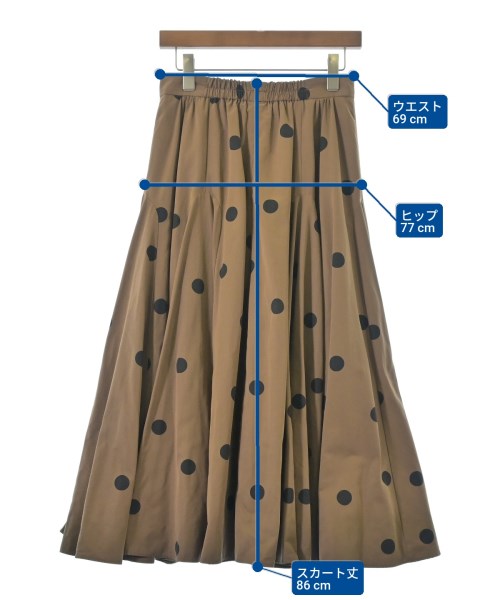 Mystrada（マイストラーダ）ロング・マキシ丈スカート 茶 サイズ:36(S位) レディース/2200660143071