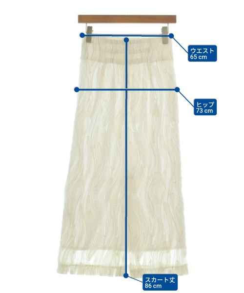 Mystrada（マイストラーダ）ロング・マキシ丈スカート 白 サイズ:34(XS位) レディース/2200657743086