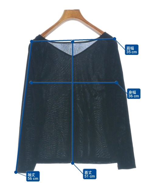 Mystrada（マイストラーダ）Tシャツ・カットソー 黒 サイズ:38(M位) レディース/2200713793123