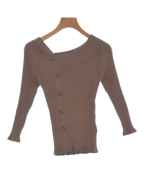 Mystrada(マイストラーダ)ニット・セーター 茶 サイズ:38(M位)/2200661749036