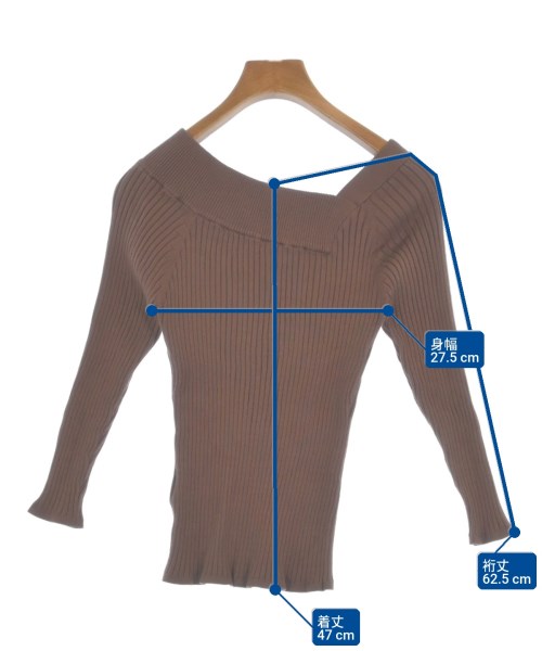 Mystrada（マイストラーダ）ニット・セーター 茶 サイズ:38(M位) レディース/2200661749036