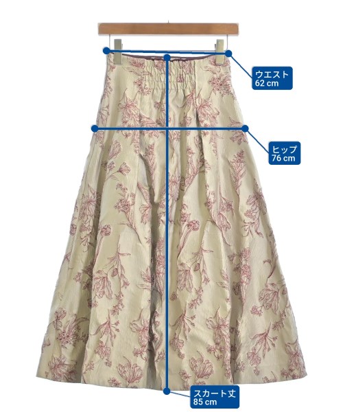 Mystrada（マイストラーダ）ロング・マキシ丈スカート ベージュ サイズ:34(XS位) レディース/2200666934062