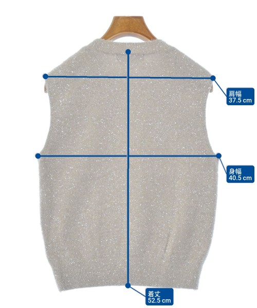 Mystrada（マイストラーダ）ベスト/ノースリーブ グレー サイズ:38(M位) レディース/2200666934192