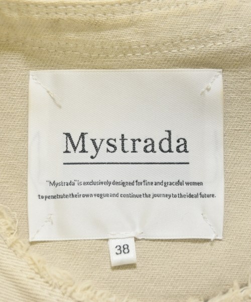 Mystrada（マイストラーダ）ノーカラージャケット ベージュ サイズ:38(M位) レディース/2200726616013