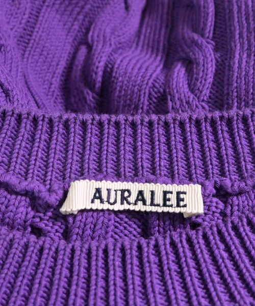 AURALEE（オーラリー）ニット・セーター 紫 サイズ:4(M位) メンズ