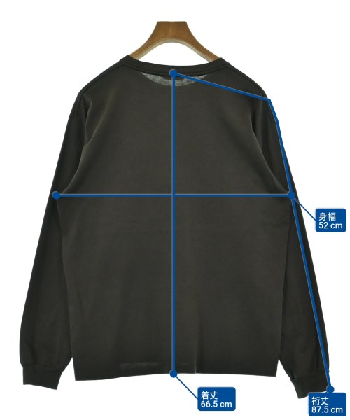 AURALEE（オーラリー）Tシャツ・カットソー カーキ サイズ:3(S位) メンズ/2200552975025