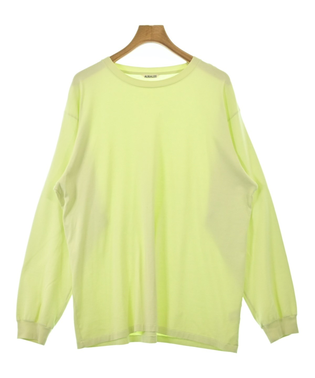 オーラリー 長袖カットソー サイズ0 XS - AURALEE（オーラリー）Tシャツ・カットソー 緑 サイズ:5(L位) メンズ