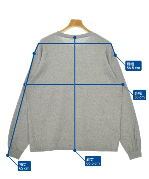 AURALEE（オーラリー）Tシャツ・カットソー グレー サイズ:4(M位) メンズ/2200556440079