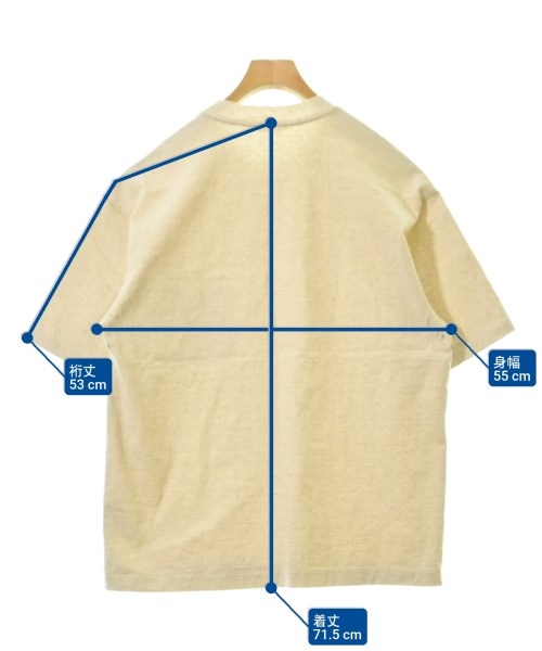 AURALEE（オーラリー）Tシャツ・カットソー ベージュ サイズ:3(S位) メンズ/2200632647194