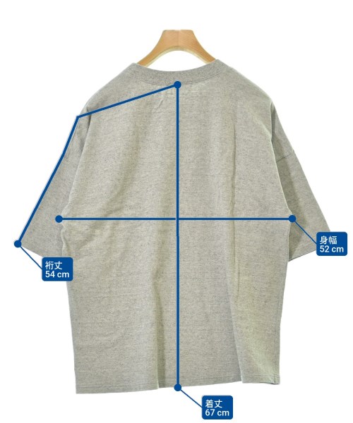 AURALEE（オーラリー）Tシャツ・カットソー グレー サイズ:3(S位) メンズ/2200632647200