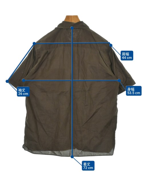 AURALEE（オーラリー）カジュアルシャツ 茶 サイズ:3(S位) メンズ/2200634388088