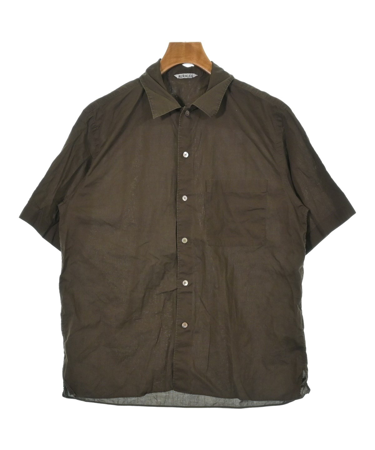 AURALEE  サイズ3 AURALEE（オーラリー）カジュアルシャツ 茶 サイズ:3(S位) メンズ