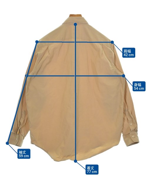 AURALEE（オーラリー）カジュアルシャツ ベージュ サイズ:3(S位) メンズ/2200634388101