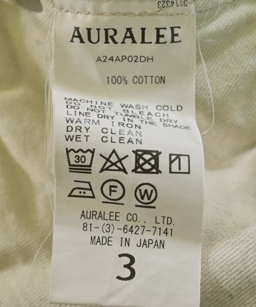 AURALEE（オーラリー）デニムパンツ 青 サイズ:3(S位) メンズ/2200634388132