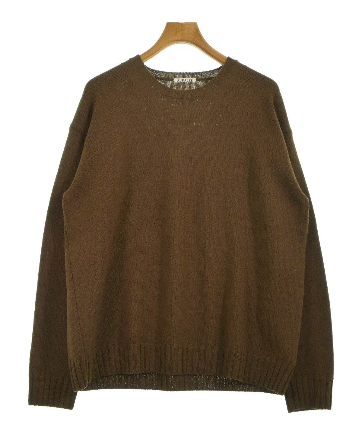 AURALEE ブラウン系 ミックスニットセーター AURALEE ブラウン系 ミックスニットセーター 中古・古着通販】AURALEE