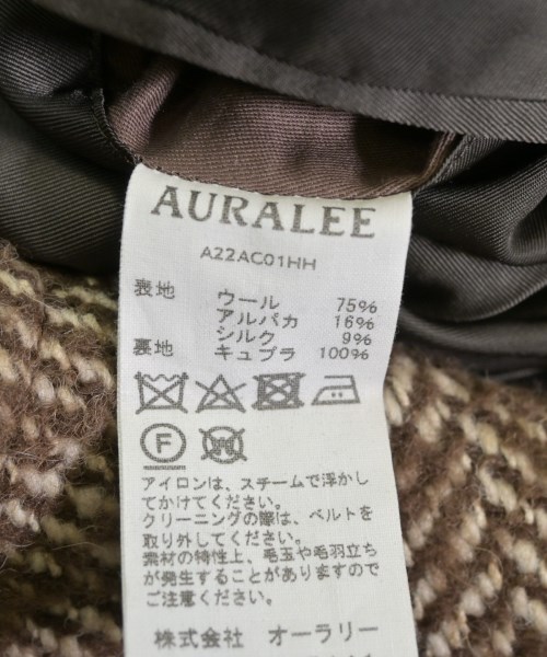 AURALEE（オーラリー）ステンカラーコート 茶 サイズ:3(S位) メンズ/2200636064010