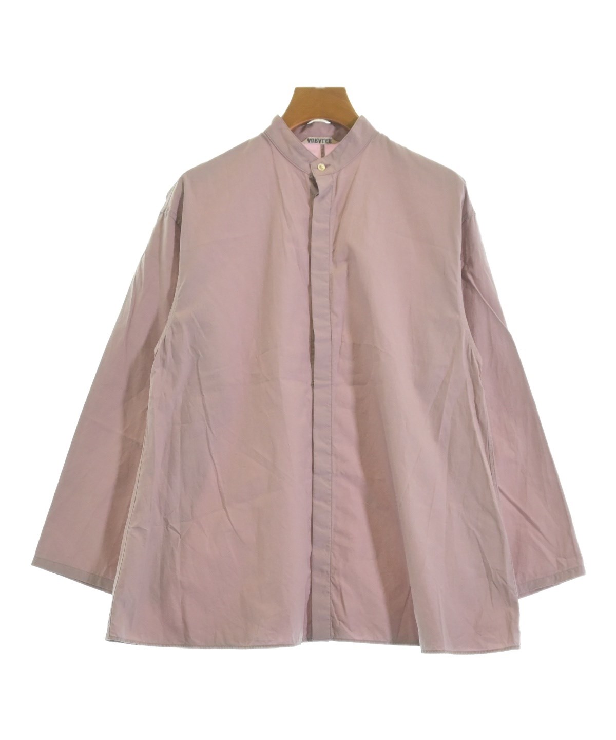 オーラリー　シャツ　長袖　くすみピンク kink