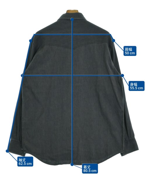 AURALEE（オーラリー）カジュアルシャツ グレー サイズ:4(M位) メンズ/2200637015028