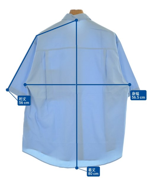 AURALEE（オーラリー）カジュアルシャツ 青 サイズ:4(M位) メンズ/2200637073028