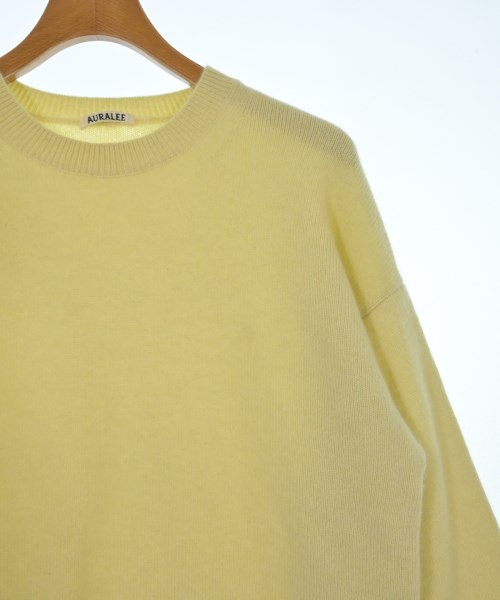 AURALEE（オーラリー）ニット・セーター 黄 サイズ:4(M位) メンズ/2200637325042