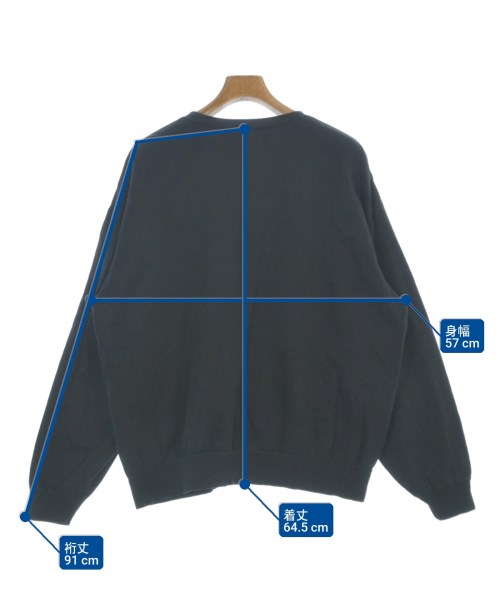 AURALEE（オーラリー）スウェット 黒 サイズ:4(M位) メンズ/2200637353021