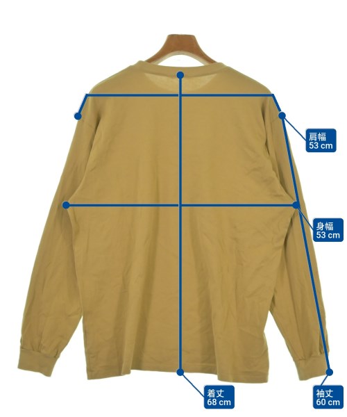 AURALEE（オーラリー）Tシャツ・カットソー ベージュ サイズ:4(M位) メンズ/2200624964049