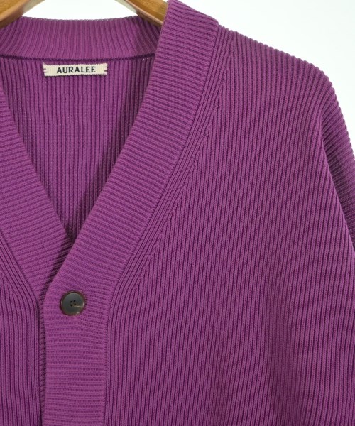 AURALEE（オーラリー）カーディガン 紫 サイズ:4(M位) メンズ/2200634661266