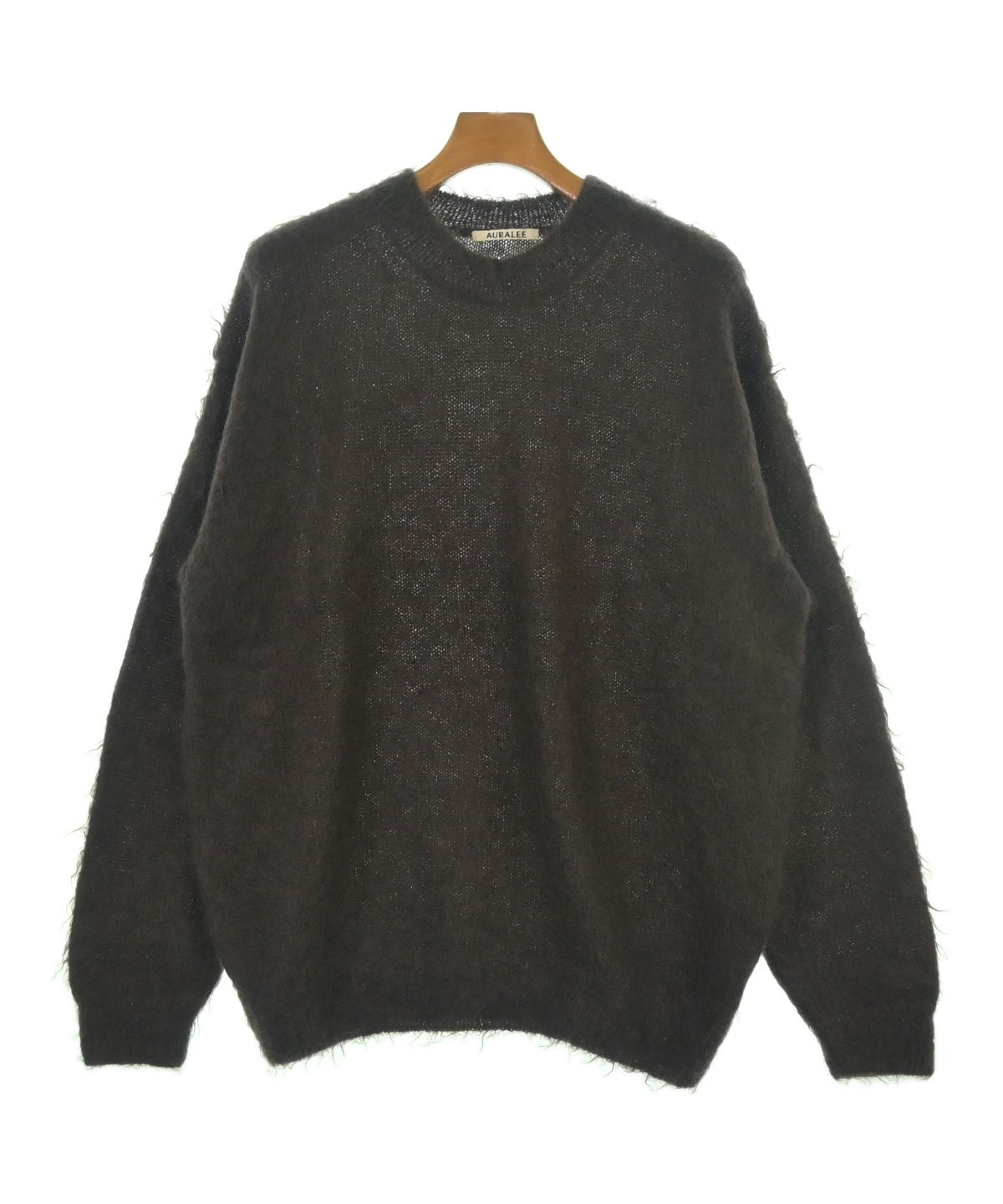 AURALEE（オーラリー）ニット・セーター 茶 サイズ:4(M位) メンズ