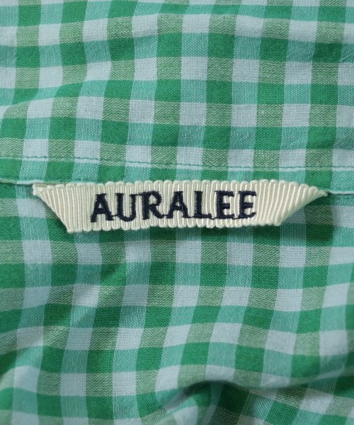AURALEE（オーラリー）カジュアルシャツ 緑 サイズ:4(M位) メンズ/2200624281061