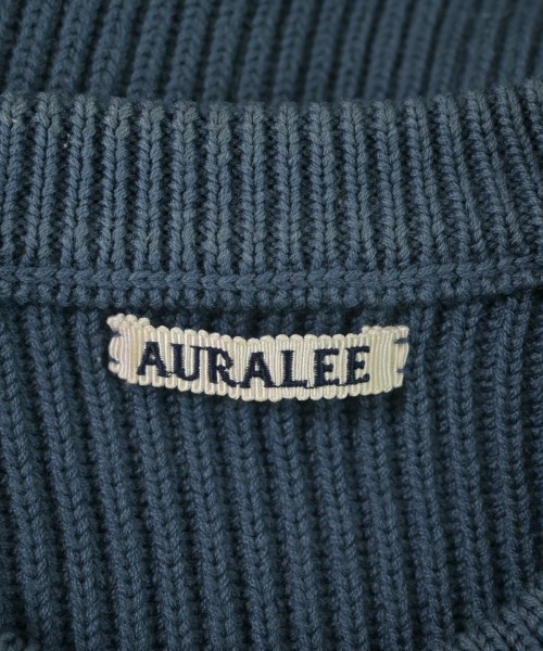 AURALEE（オーラリー）ニット・セーター 青 サイズ:4(M位) メンズ/2200639394015