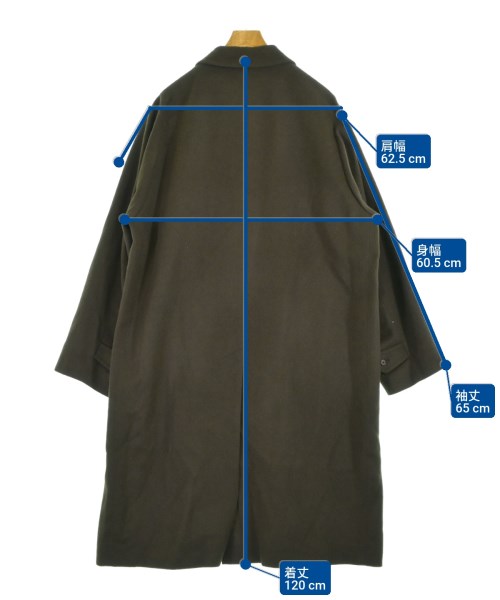 AURALEE（オーラリー）ステンカラーコート 茶 サイズ:5(L位) メンズ/2200639434018