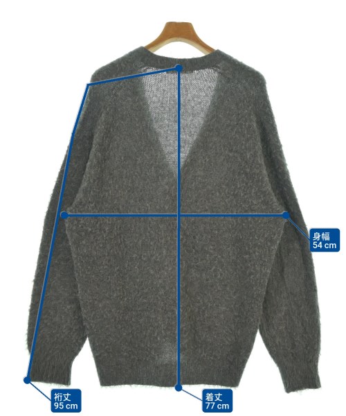 AURALEE（オーラリー）カーディガン グレー サイズ:5(L位) メンズ/2200639434056